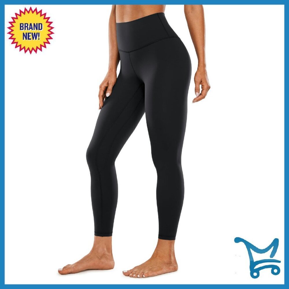High Waisted 25" Compression Leggings Tummy Control Yoga Workout Pants - Picture 1 of 8